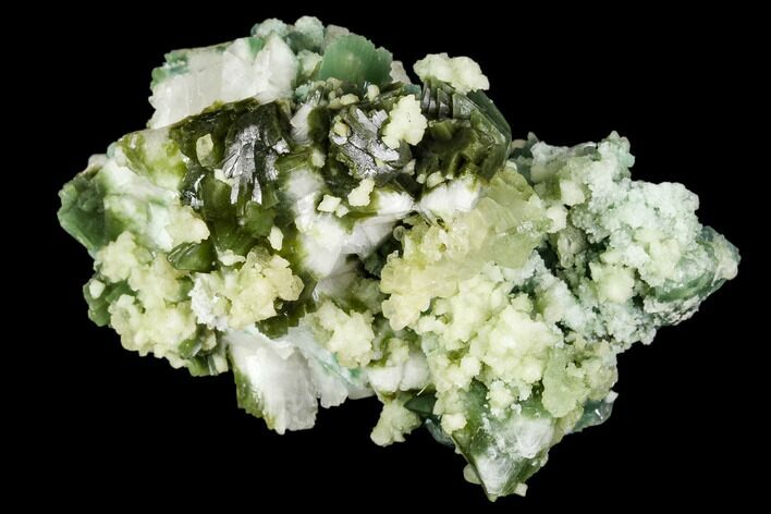 Apophyllite on Multi-Colored Heulandite - Sakur, India #111579